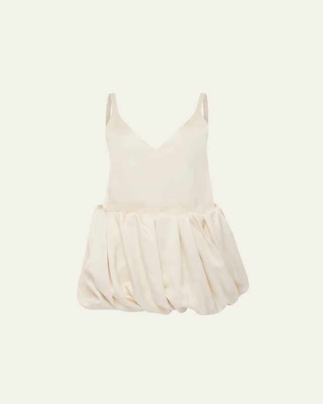 Rolled Hem Duchesse Mini Dress